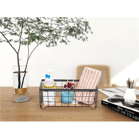 Metal Wire Storage Basket – Toilet Paper Holder - Picture 6 of 7